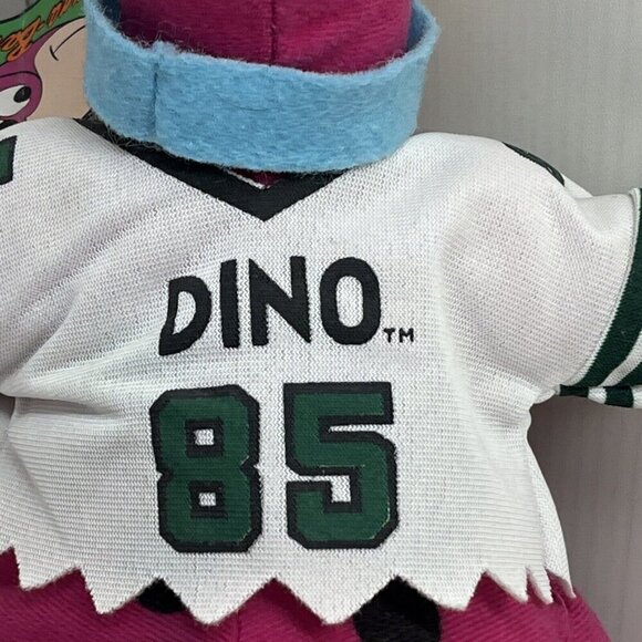 Vtge The Flintstones DINO New York Jets Plush Team NFL 1994 Hanna Barbera w/tag - Picture 10 of 14